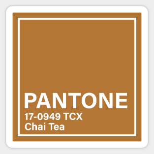 pantone 17-0949 TCX Chai Tea Sticker